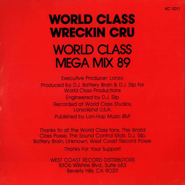 Release: World Class Mega Mix-Vinyl-US-1989-KC 1011-176526
