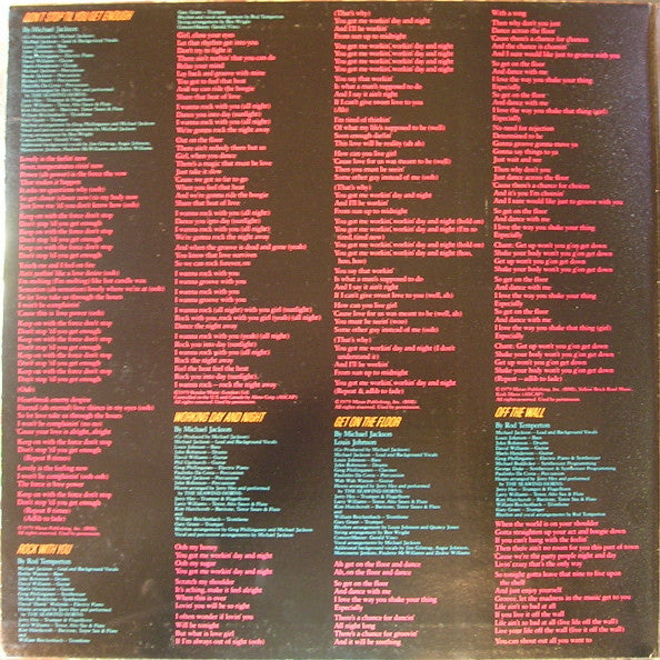 Release: Off The Wall-Vinyl-US-1979-FE 35745-120096