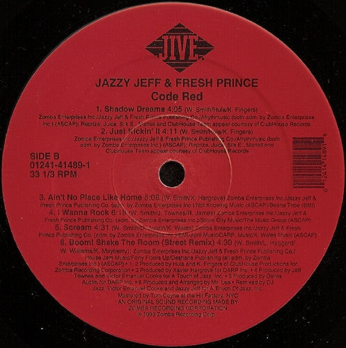 Master Release: Code Red by DJ Jazzy Jeff & The Fresh Prince