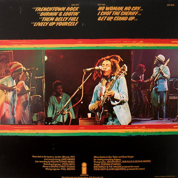 Release: Live! At The Lyceum-Vinyl-UK-1975-ILPS 9376-663139