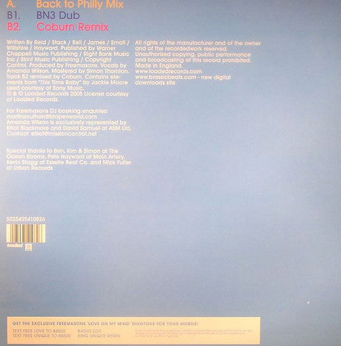 Release: Love On My Mind-Vinyl-UK-2005-LOAD 108-505935