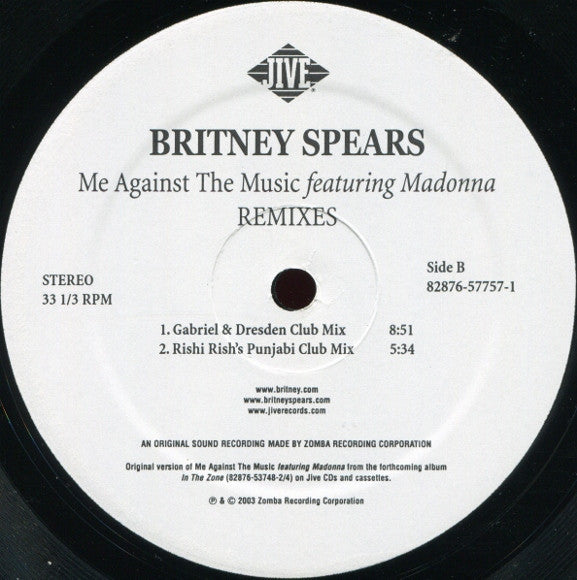 Me Against The Music (Remixes)