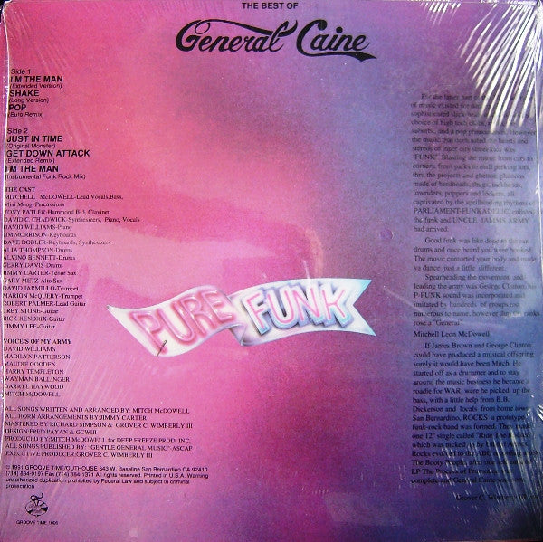Master Release: The Best Of General Caine (Pure Funk) by General Caine