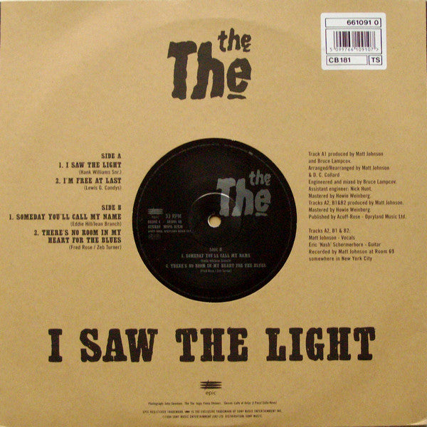 Master Release: I Saw The Light by The The