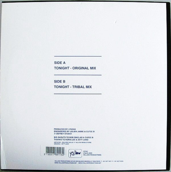 Release: Tonight-Vinyl-France-2003-YP162-207065