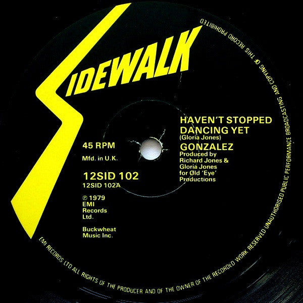 Release: Haven't Stopped Dancing Yet-Vinyl-UK-1979-12SID 102-519326