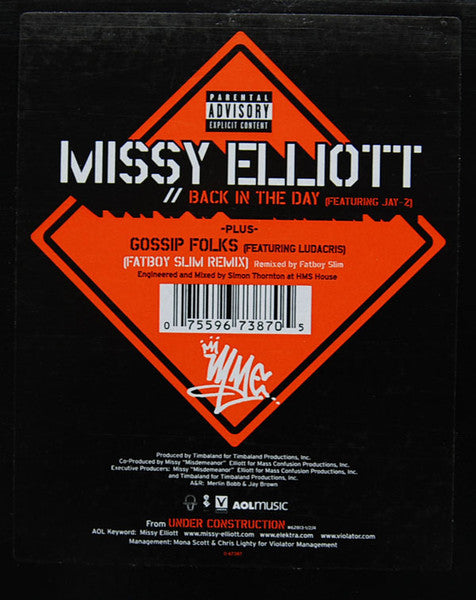 Master Release: Back In The Day by Missy Elliott