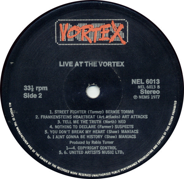 Live At The Vortex - Volume One