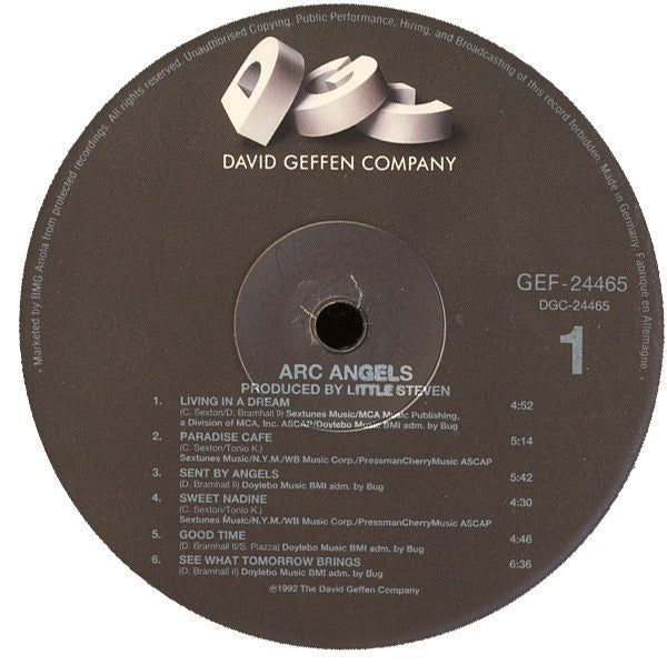 Release: Arc Angels-Vinyl-Europe-1992-GEF 24465, DGC-24465-900073