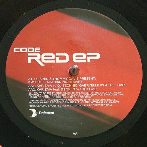 Master Release: Code Red EP by Various