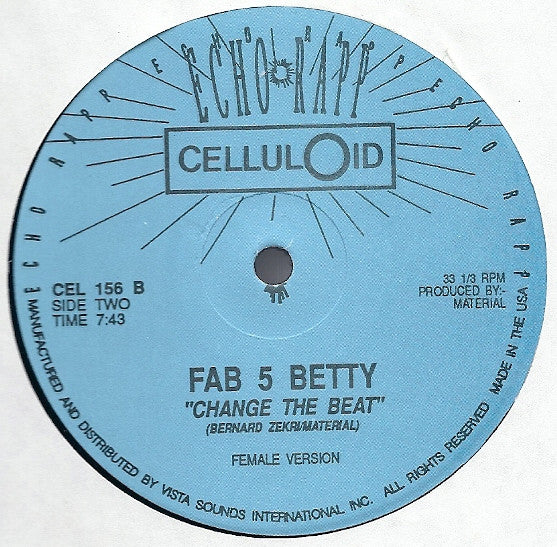 Release: Change The Beat-Vinyl-US-None-CEL 156, CEL 156-887749