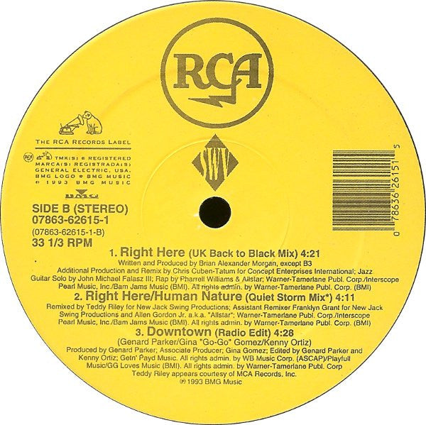 Release: Right Here-Vinyl-US-1993-07863 62615-1-655036