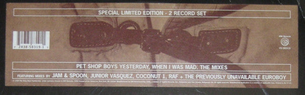Release: Yesterday, When I Was Mad-Vinyl-US-1994-VV-58319-220557
