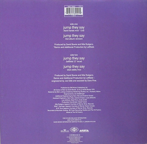 Master Release: Jump They Say by David Bowie