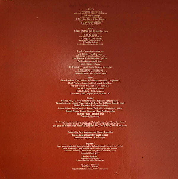 Master Release: Everybody Come On Out by Stanley Turrentine