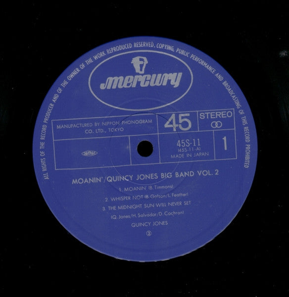 Moanin' - Quincy Jones Big Band Vol. 2