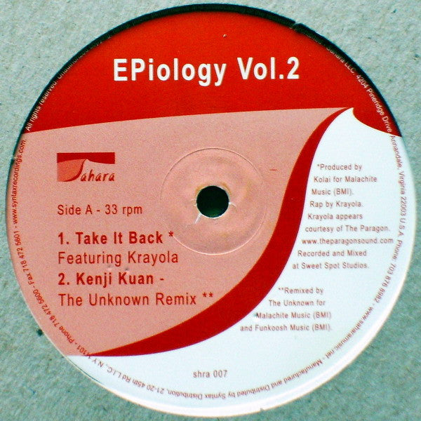 Release: EPiology Vol.2-Vinyl-US-2004-SHRA007-445760