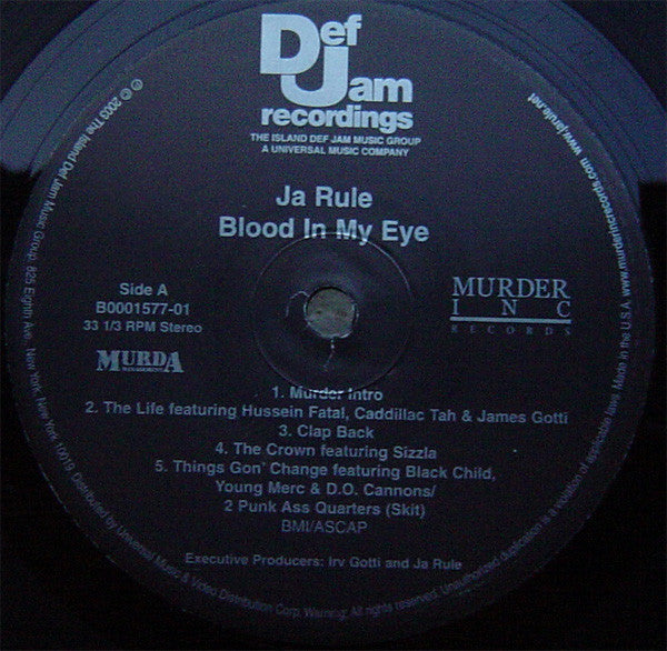 Release: Blood In My Eye-Vinyl-US-2003-B0001577-01, B0001577-01-966336