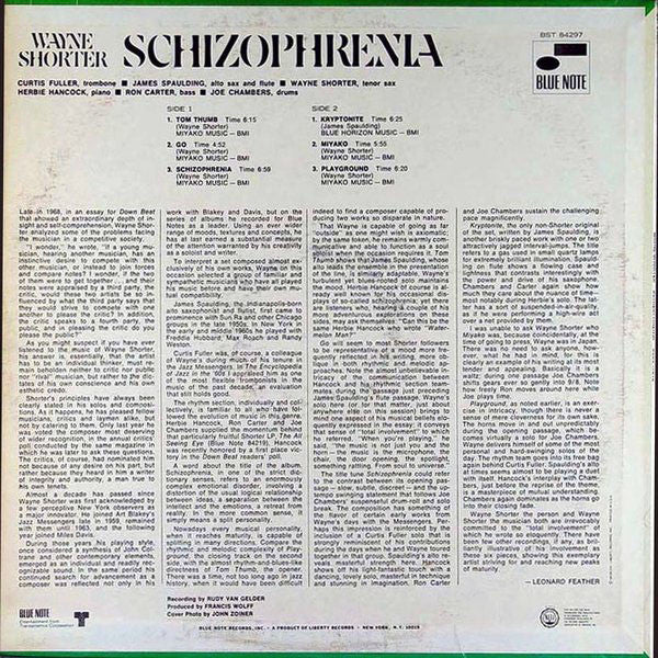 Release: Schizophrenia-Vinyl-US-1969-BST 84297-492954