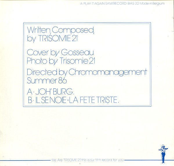 Release: Joh' Burg And Two Other Songs-Vinyl-Belgium-1986-BIAS 32-121850