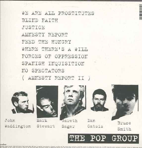 Master Release: We Are All Prostitutes by The Pop Group
