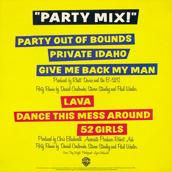 Master Release: Party Mix! by The B-52's