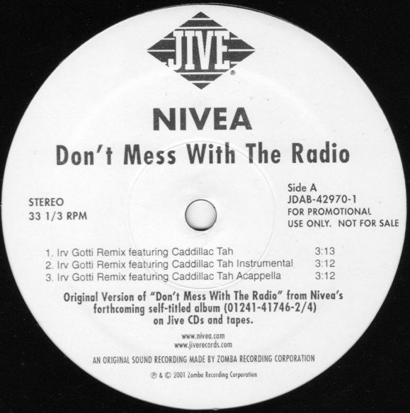 Master Release: Don't Mess With The Radio by Nivea