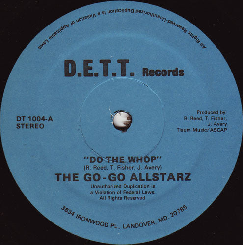 Master Release: Do The Whop by The Go-Go Allstarz