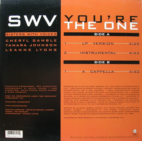 Release: You're The One-Vinyl-US-1996-07863-64515-1, 07863-64515-1-229008