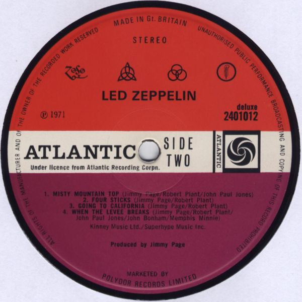Release: Untitled -Vinyl-UK-1971-2401012-439898