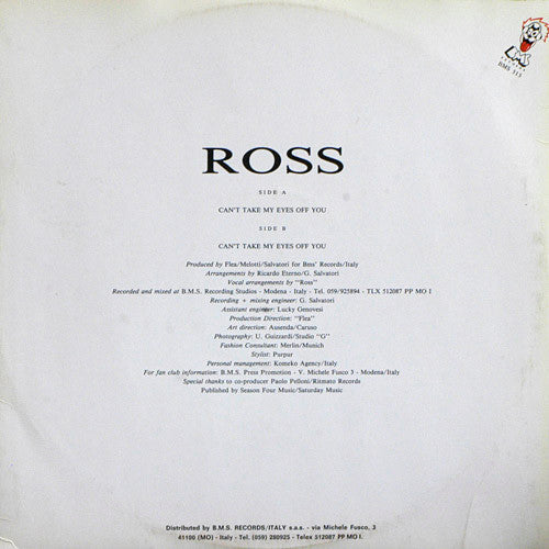 Master Release: Can't Take My Eyes Off You by Ross