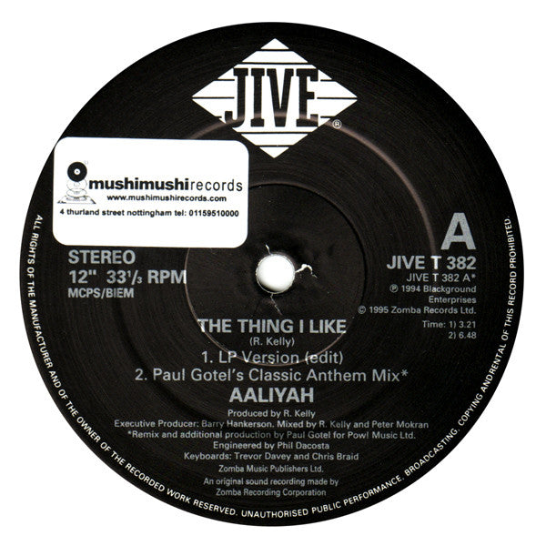 Master Release: The Thing I Like by Aaliyah