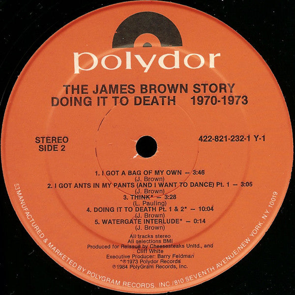 The James Brown Story - Doing It To Death 1970-73
