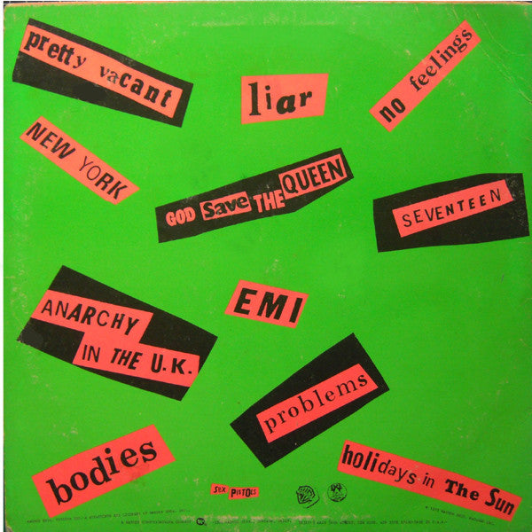 Release: Never Mind The Bollocks Here's The Sex Pistols-Vinyl-US-1977-BSK 3147, BSK 3147-414120