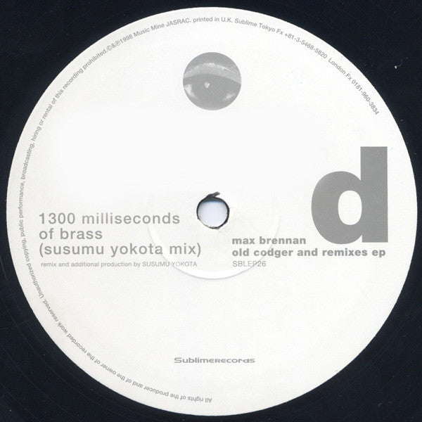 Old Codger And Remixes EP