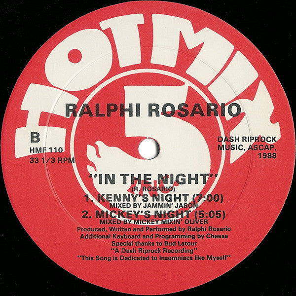 Release: In The Night-Vinyl-US-1988-HMF 110-140457