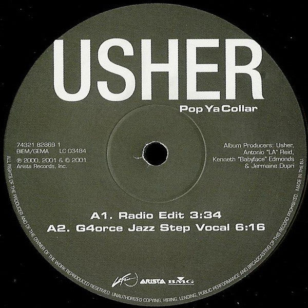 Master Release: Pop Ya Collar by Usher