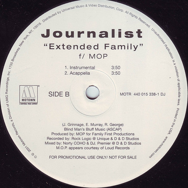 Release: Extended Family-Vinyl-US-2001-MOTR 440 015 338-1 DJ, 440 015 338-1-482668