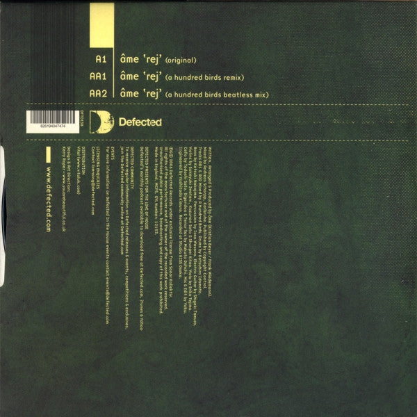 Release: Rej EP-Vinyl-UK-2006-DFTD138-797587