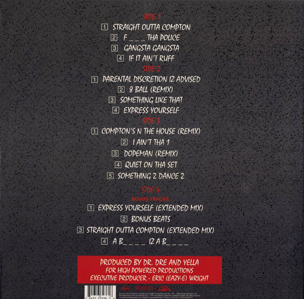 Master Release: Straight Outta Compton by N.W.A.