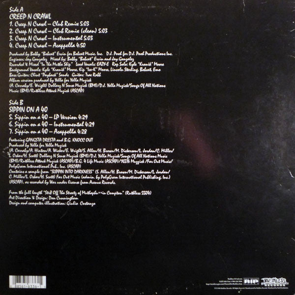 Master Release: Creep N Crawl / Sippin On A 40 by Eazy-E