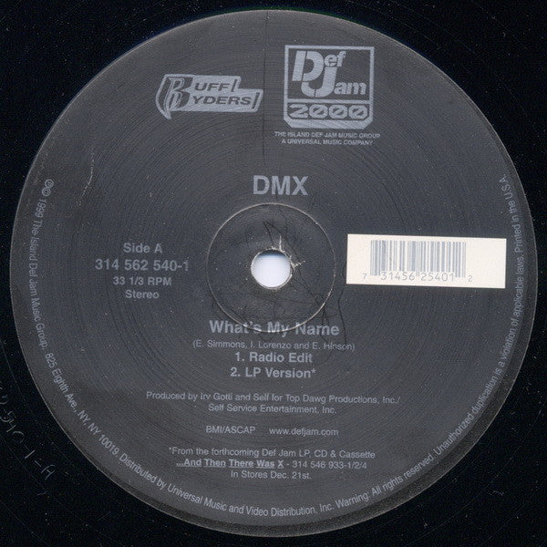 Master Release: What's My Name by DMX