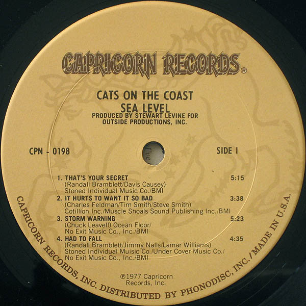 Release: Cats On The Coast-Vinyl-US-1977-CPN 0198-401048