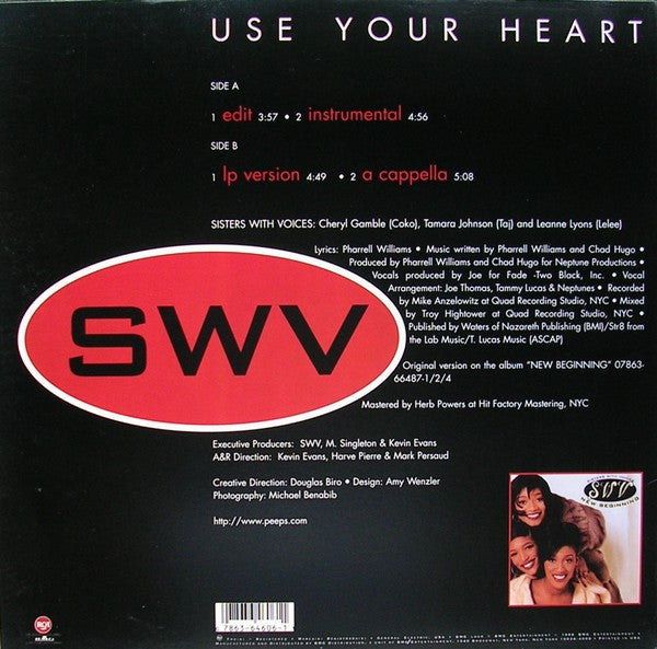 Release: Use Your Heart-Vinyl-US-1996-07863 64606-1-922559