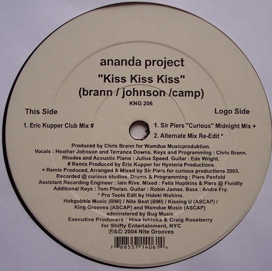 Master Release: Kiss Kiss Kiss by The Ananda Project