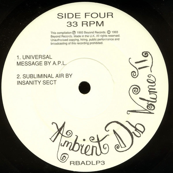 Ambient Dub Volume 2. Earthjuice.