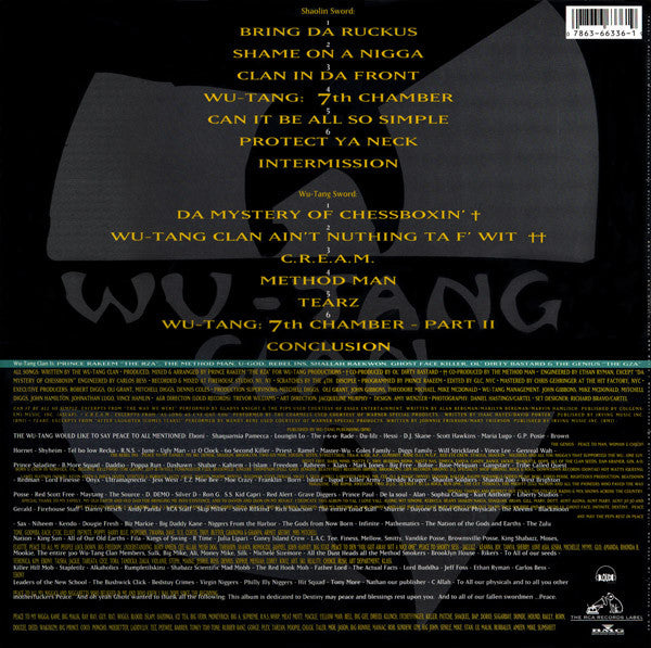 Enter The Wu-Tang (36 Chambers)