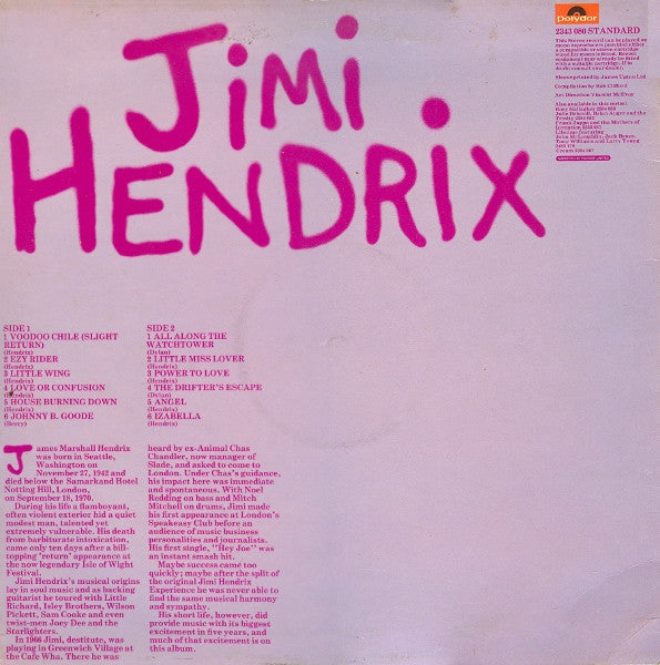 Release: Jimi Hendrix-Vinyl-UK-1973-2343-080, 2343 080-846531