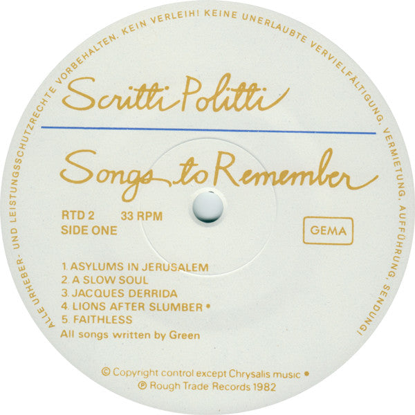 Songs To Remember