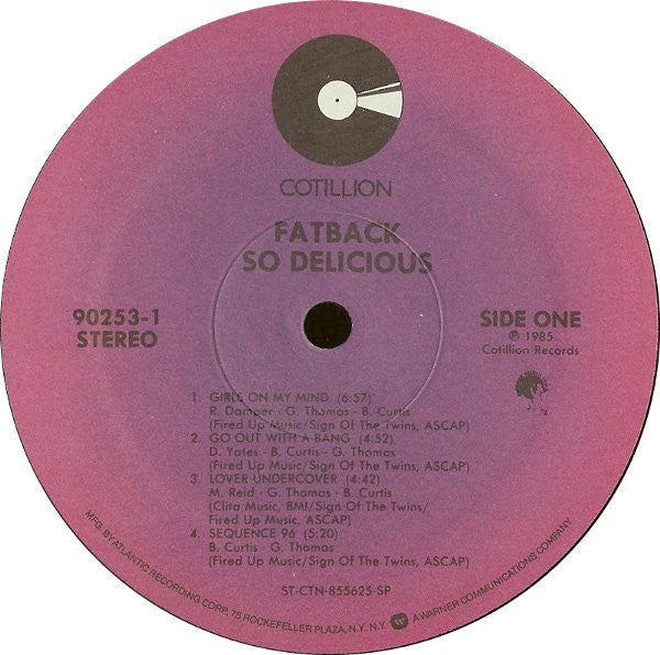 Master Release: So Delicious by The Fatback Band